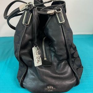 Black coach hand bag